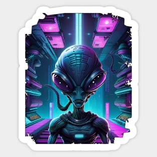 Alien-Head Sticker